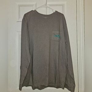 Reel Life Gray Long Sleeve Tee